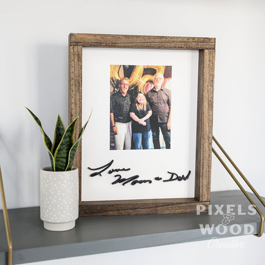 3D Handwriting Sign with Photo