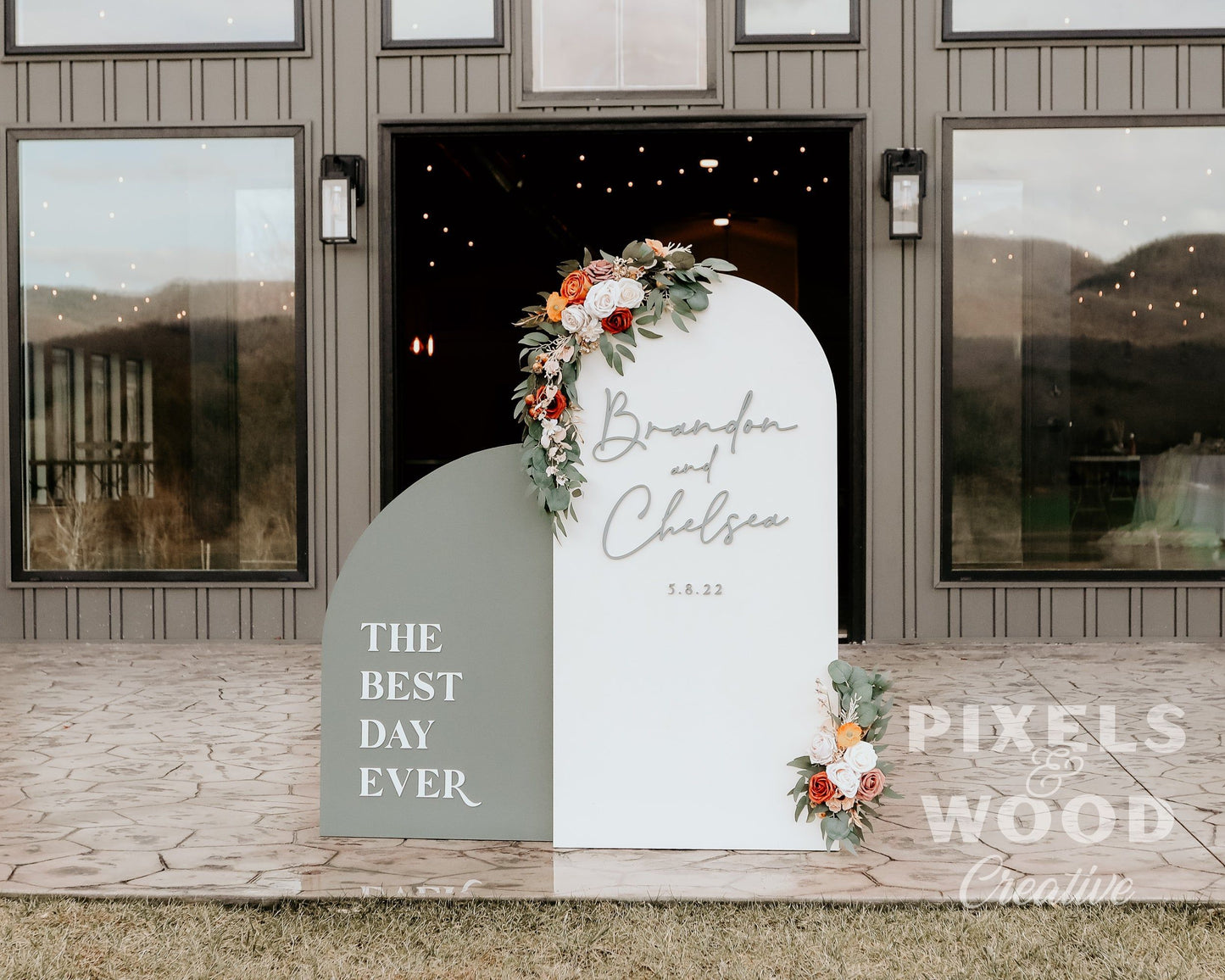 3D Large Arch Set Wedding and Event Signage