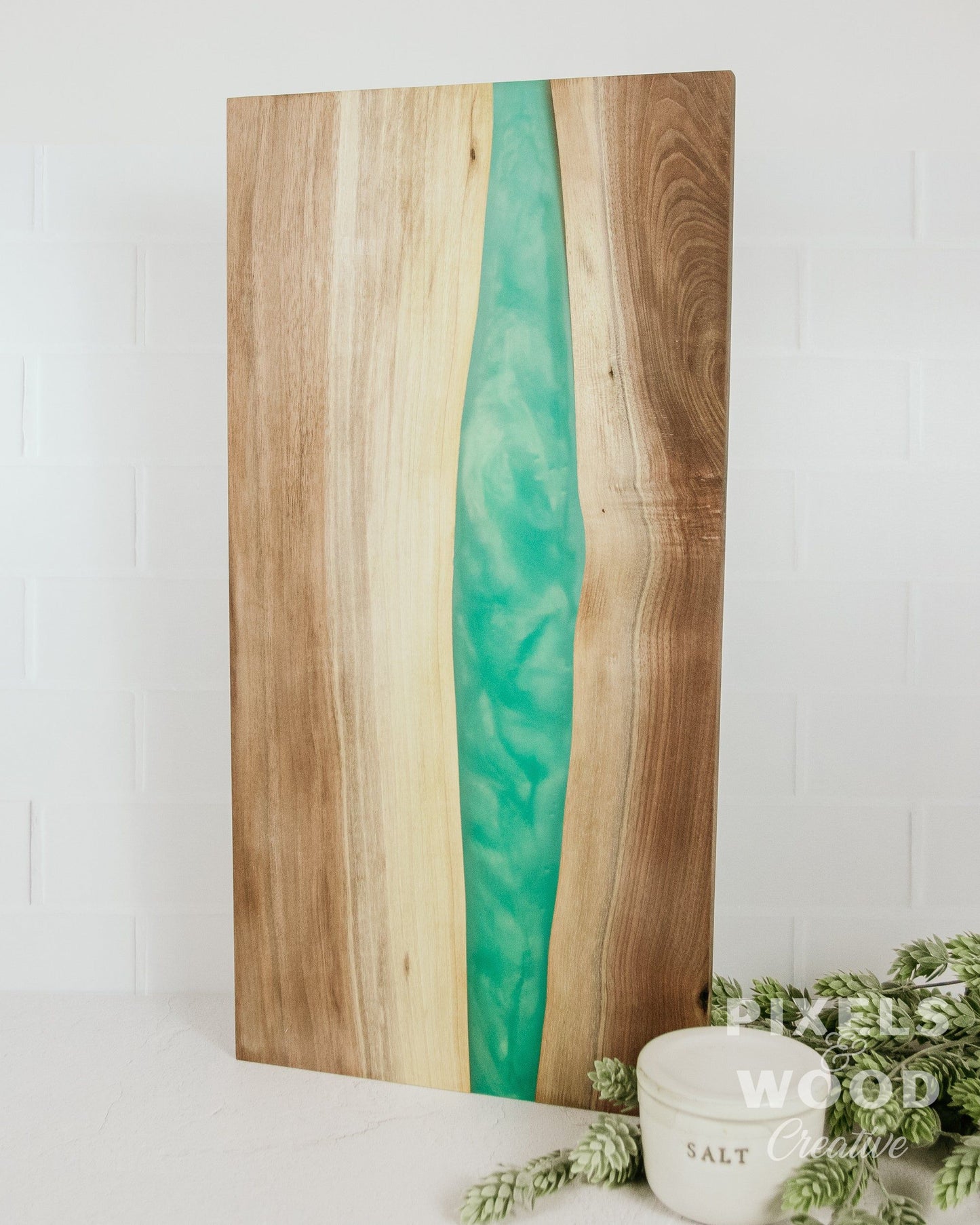 Large Green Walnut Charcuterie Board